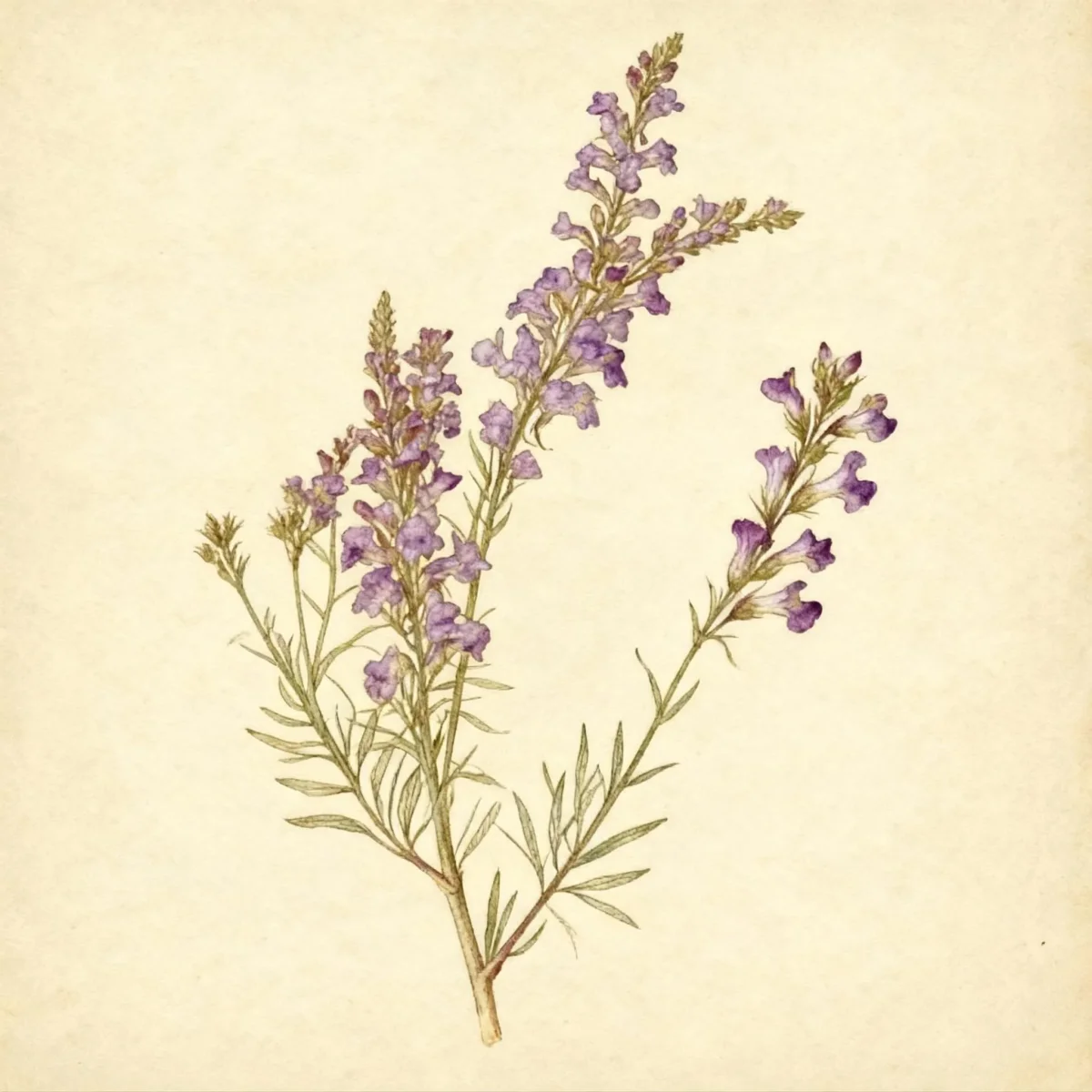 Toadflax (Linaria purpurea)