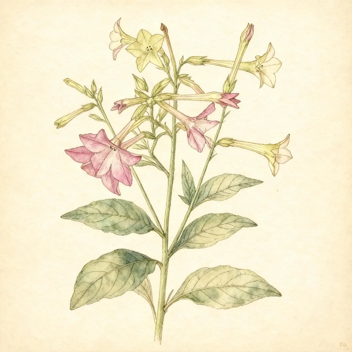 Flowering tobacco (Nicotiana alata)
