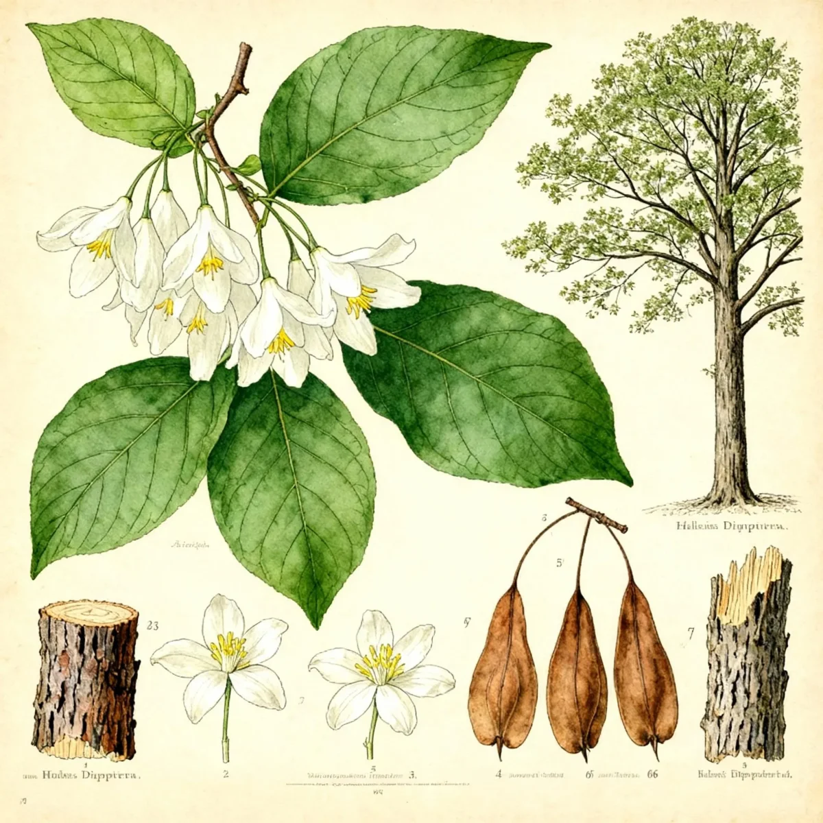 Silverbell tree (Halesia diptera)