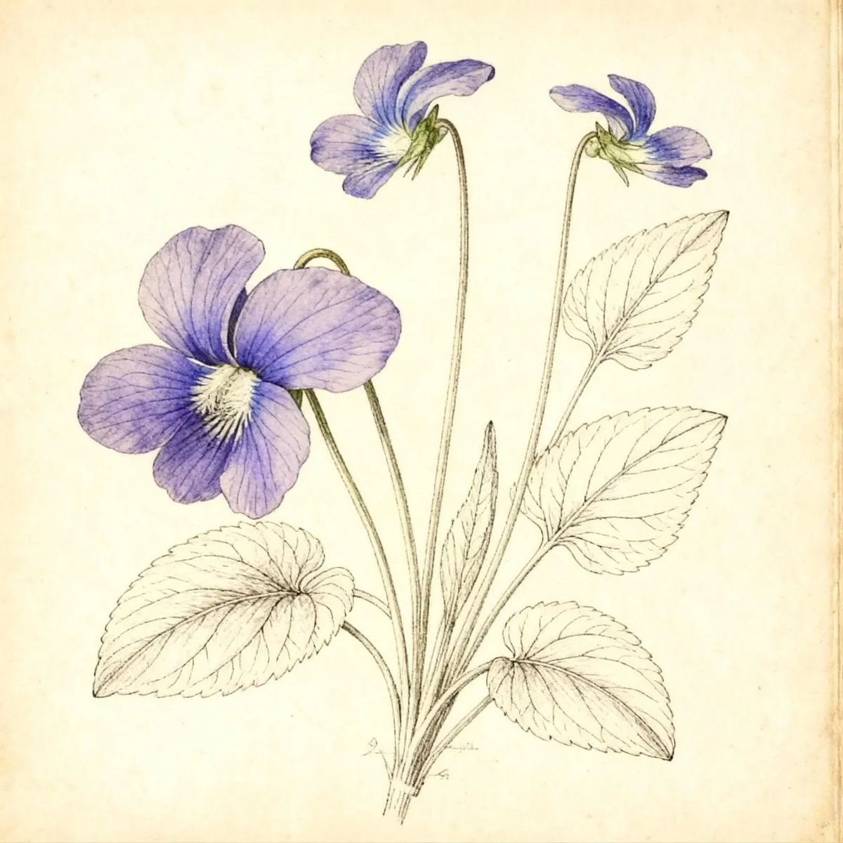 Common blue violet (Viola sororia)