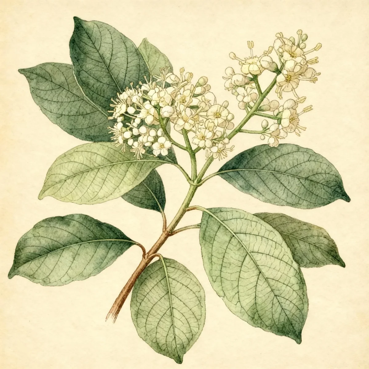 Japanese viburnum (Viburnum japonicum)