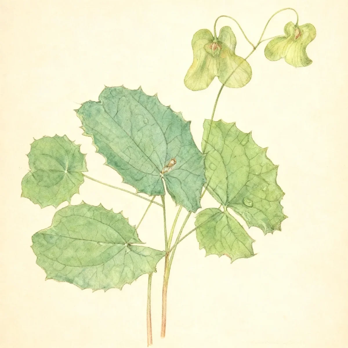 Bishop's hat (Epimedium ilicifolium)