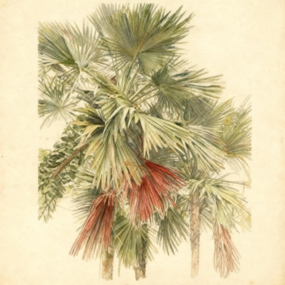 Red latan (Latania lontaroides)