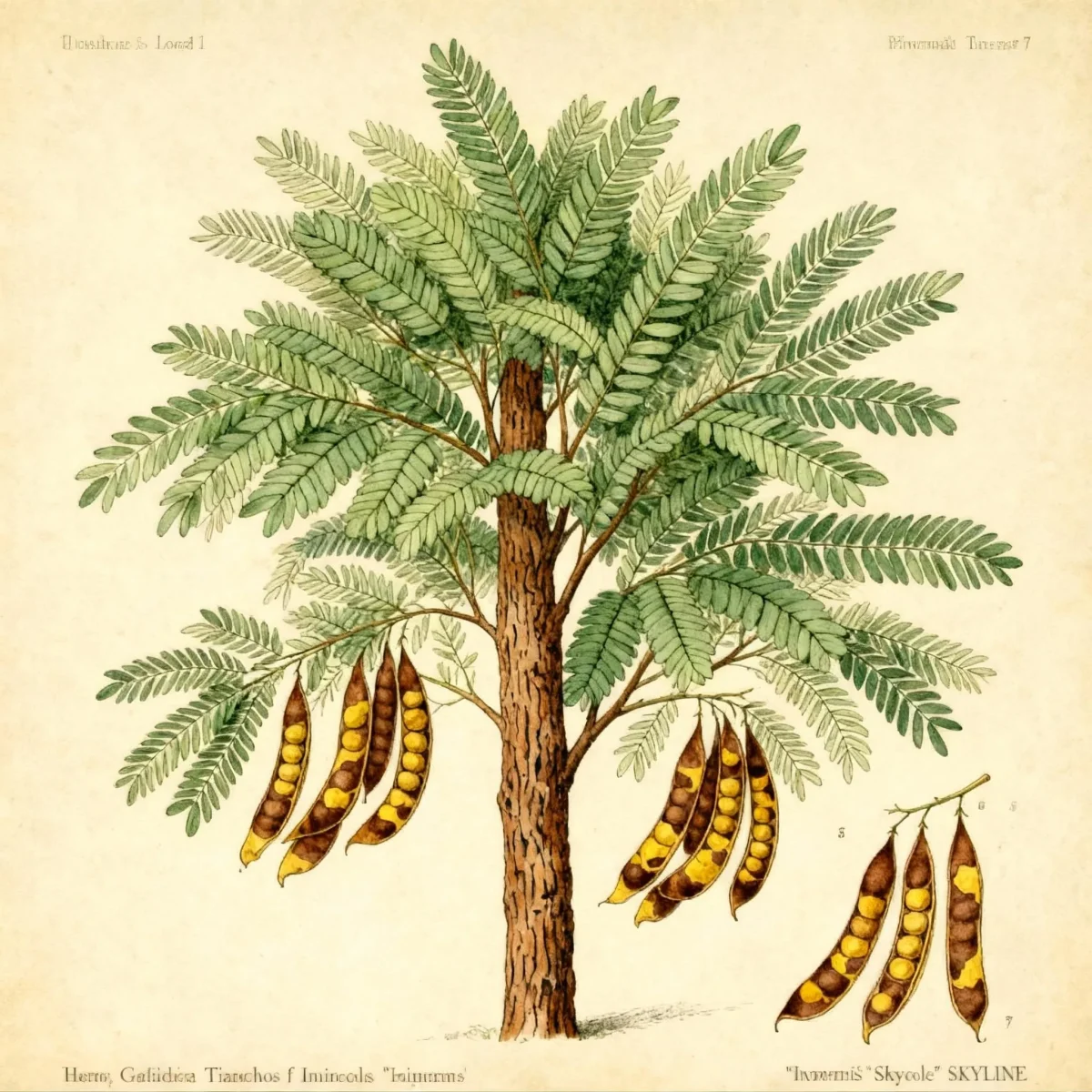 Honey locust (Gleditsia triacanthos f. inermis 'Skycole' SKYLINE)