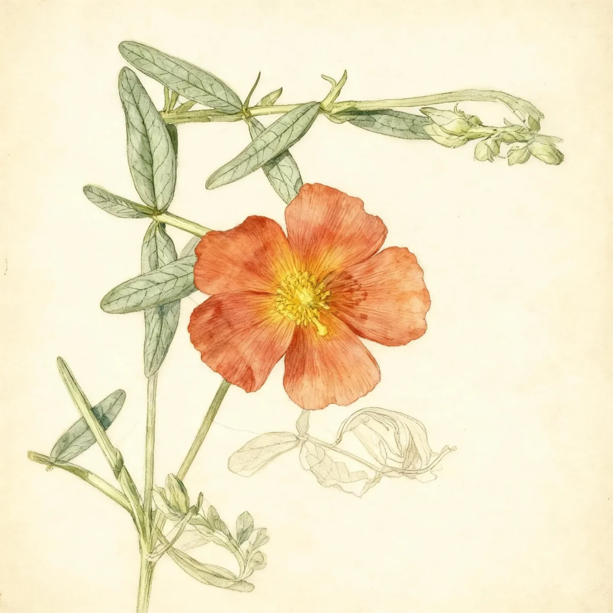 Rock rose (Helianthemum 'Henfield Brilliant')