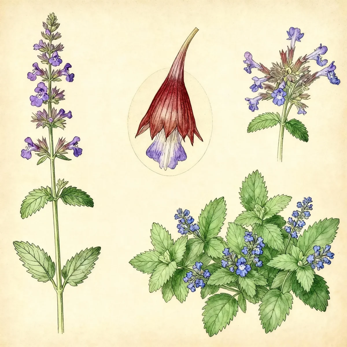 Nepeta (Nepeta × faassenii 'Purrsian Blue')