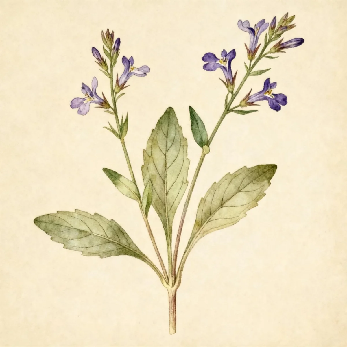 Chinese creeping lobelia (Lobelia chinensis)