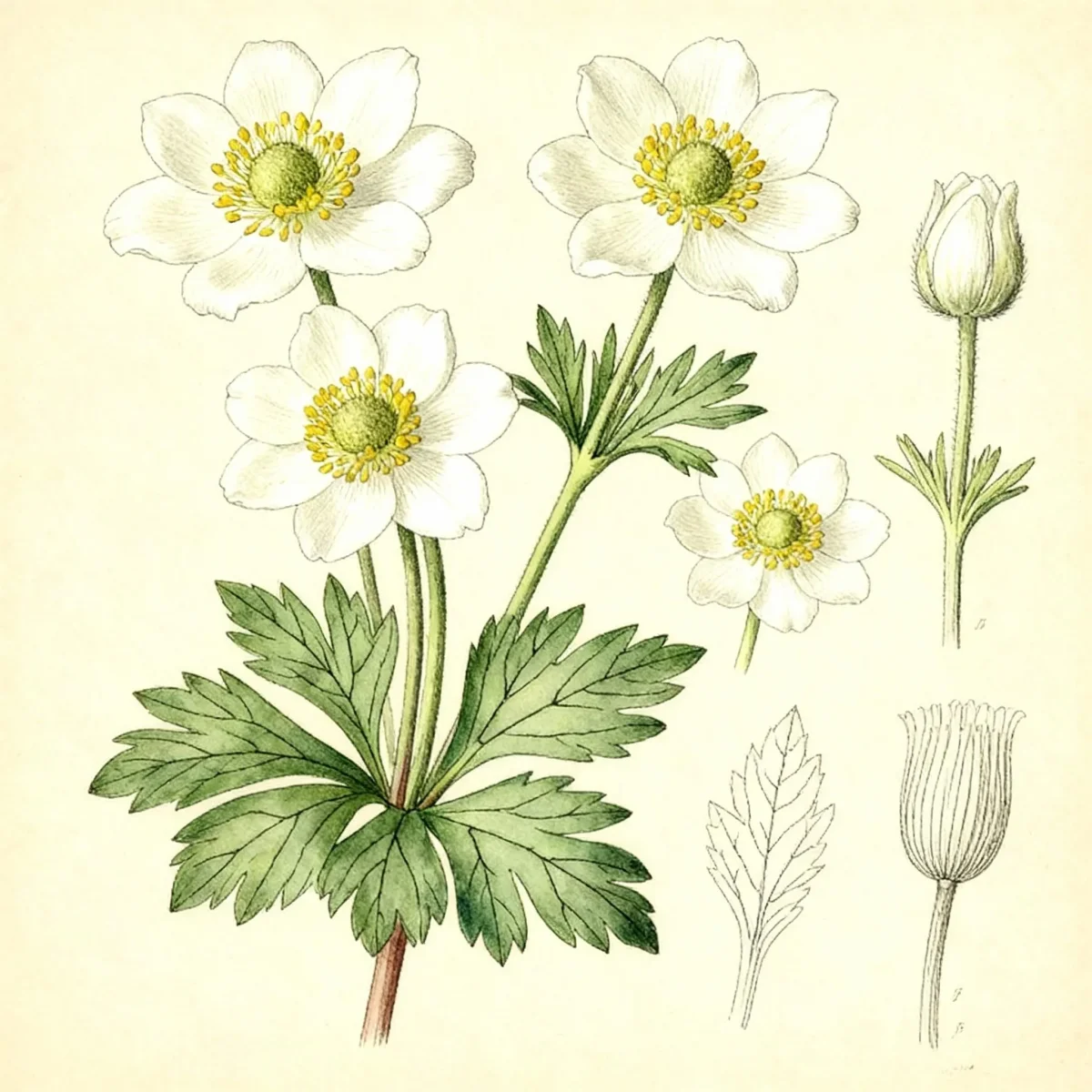 Small-flowered anemone (Anemone parviflora)