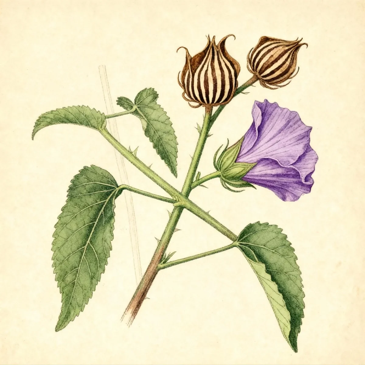 Striped rosemallow (Hibiscus striatus subsp. lambertianus)