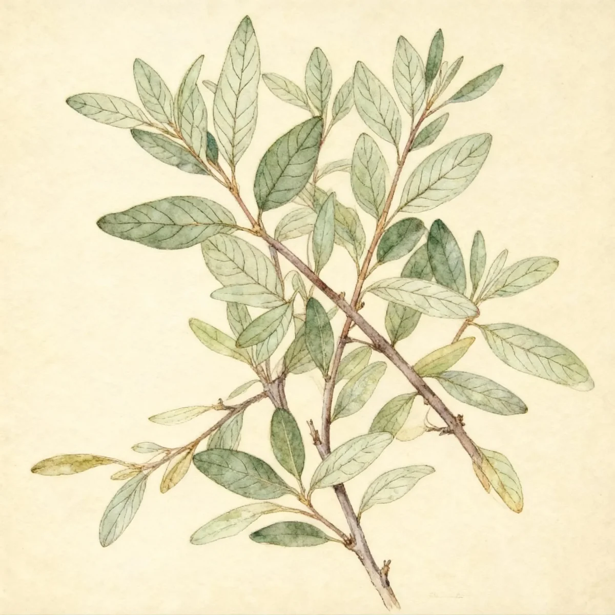 Silver buffaloberry (Shepherdia argentea)