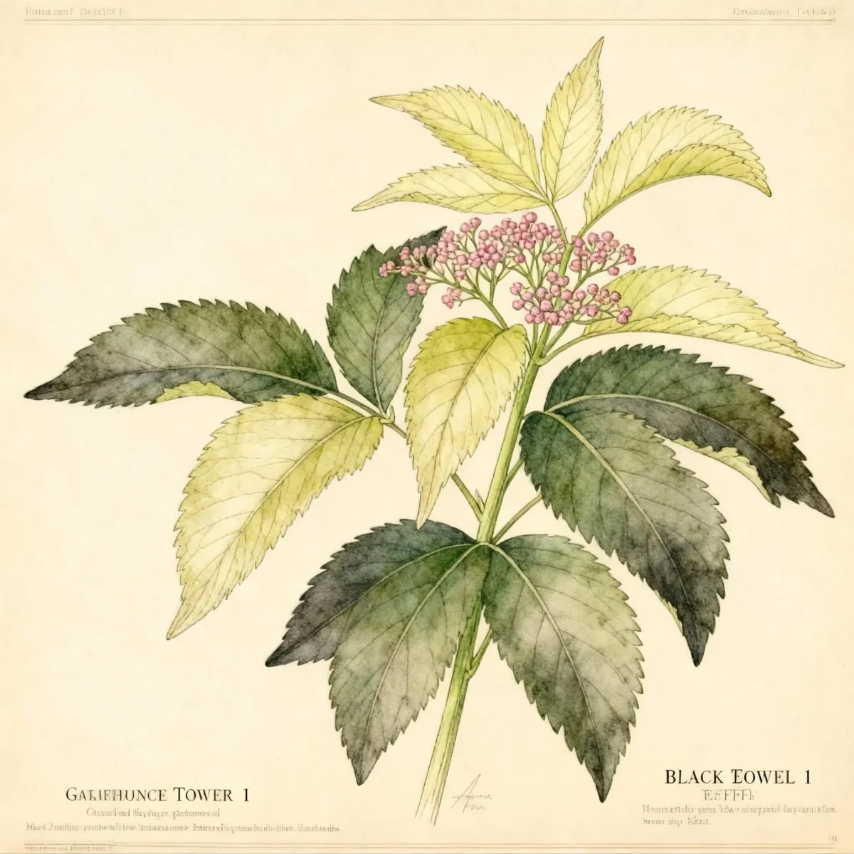 Black elder (Sambucus nigra 'Eiffel 1' BLACK TOWER)