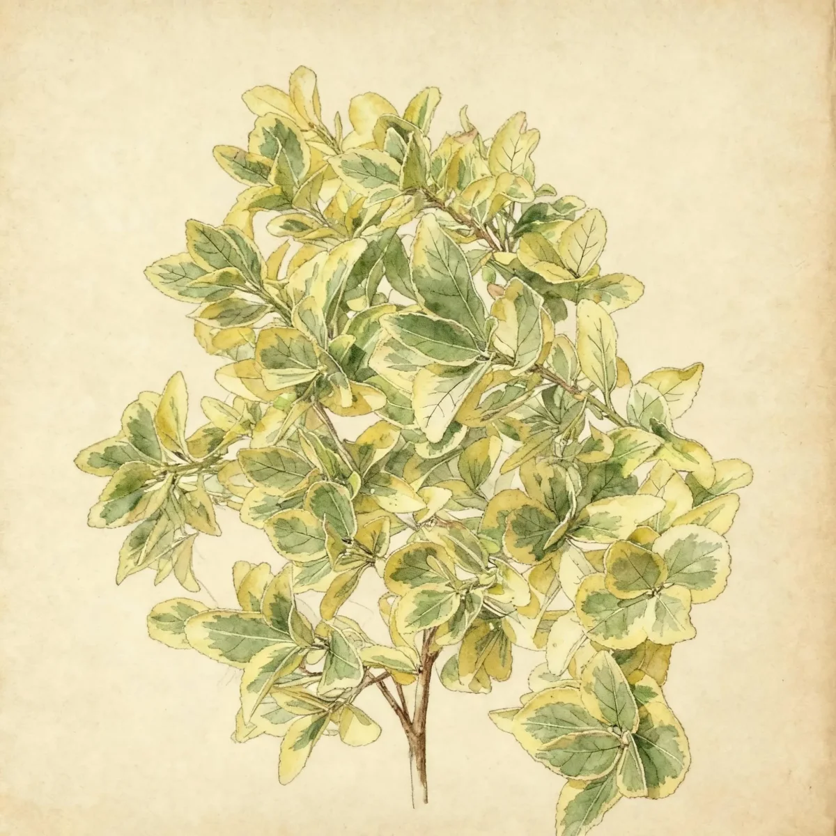 Euonymus (Euonymus japonicus 'Aureomarginatus')