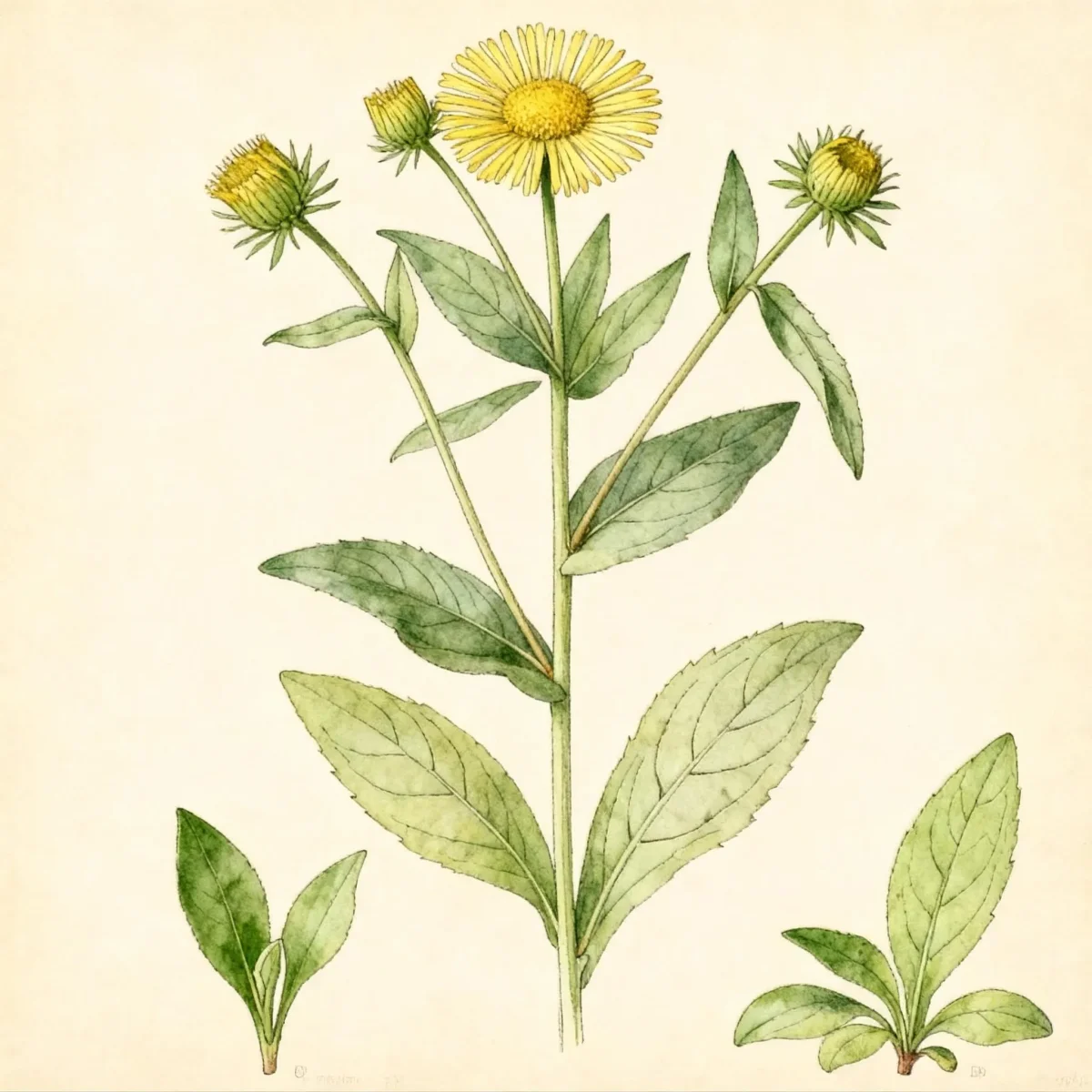 British yellowhead (Inula britannica)