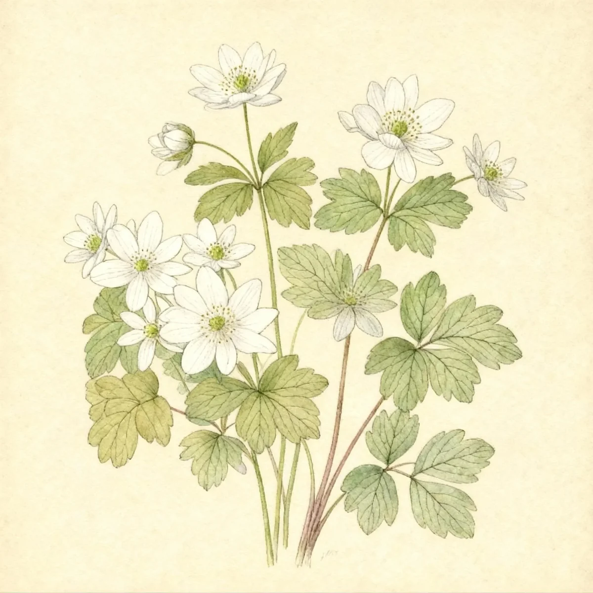 Rue anemone (Thalictrum thalictroides)