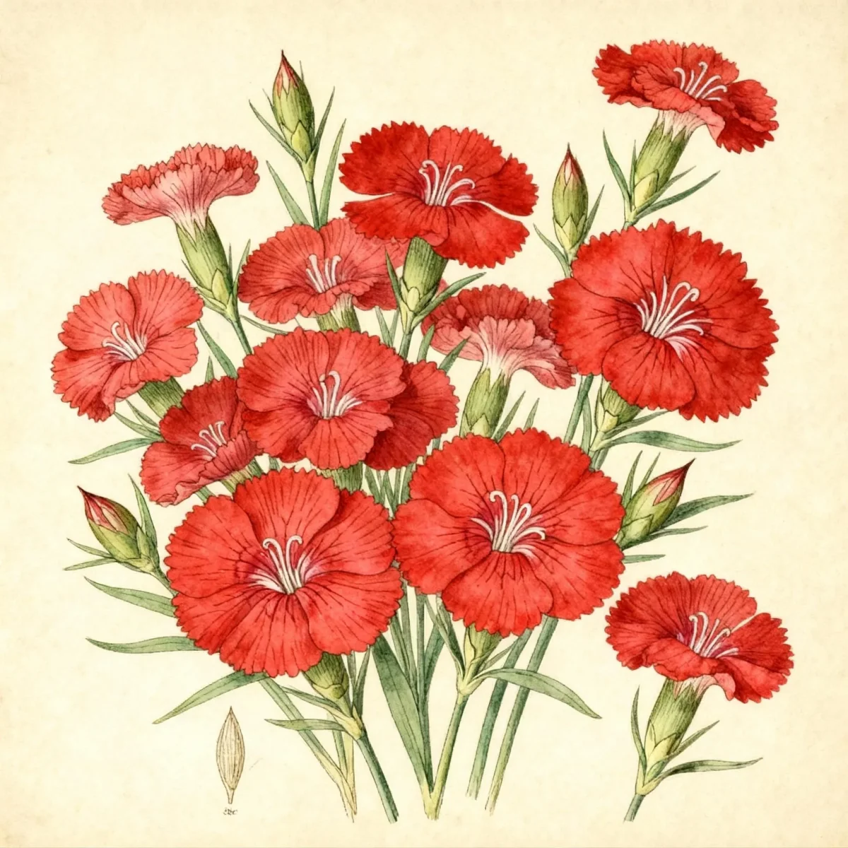 Pink (Dianthus DIAMOND SCARLET IMPROVED)