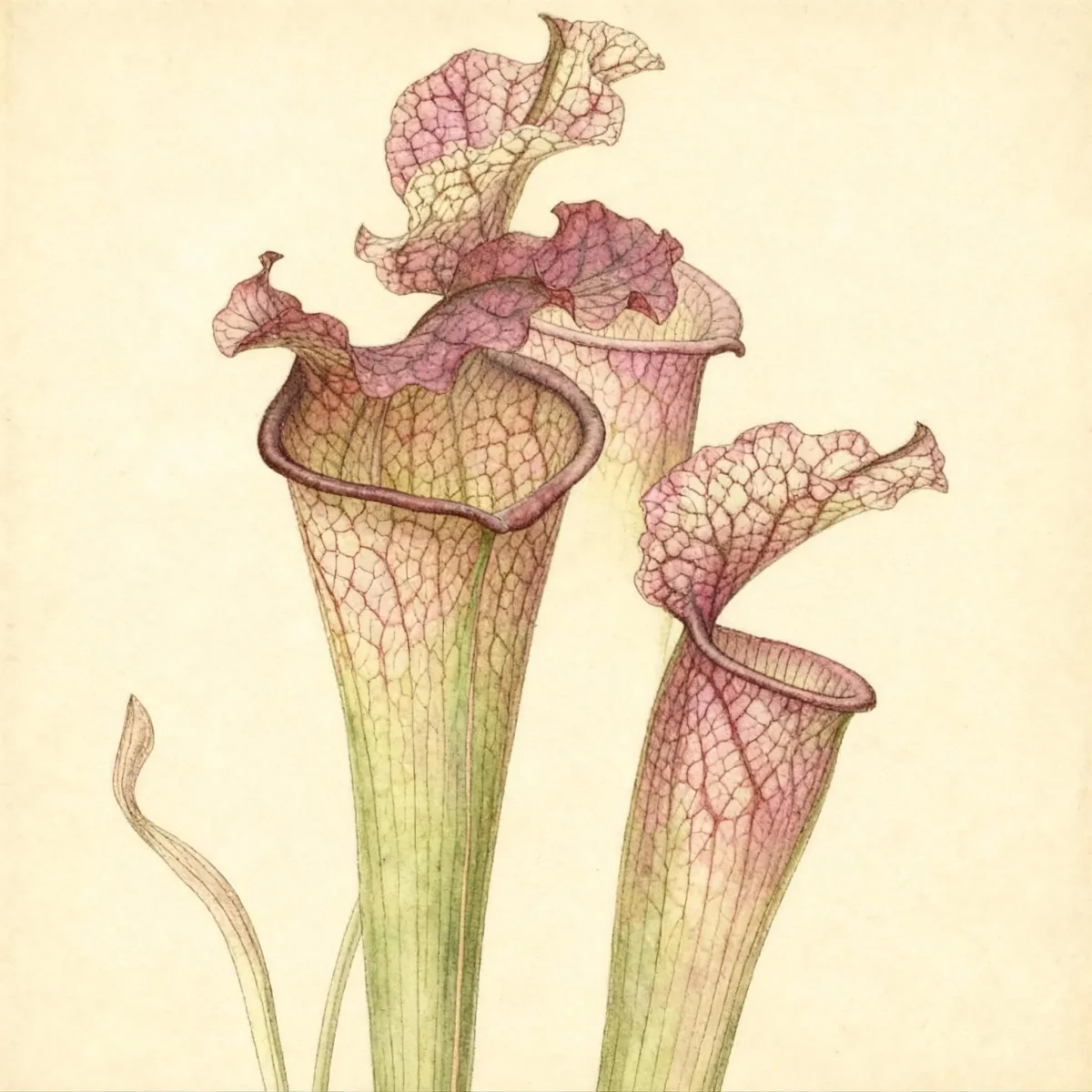 Pitcher plant (Sarracenia 'Dana's Delight')