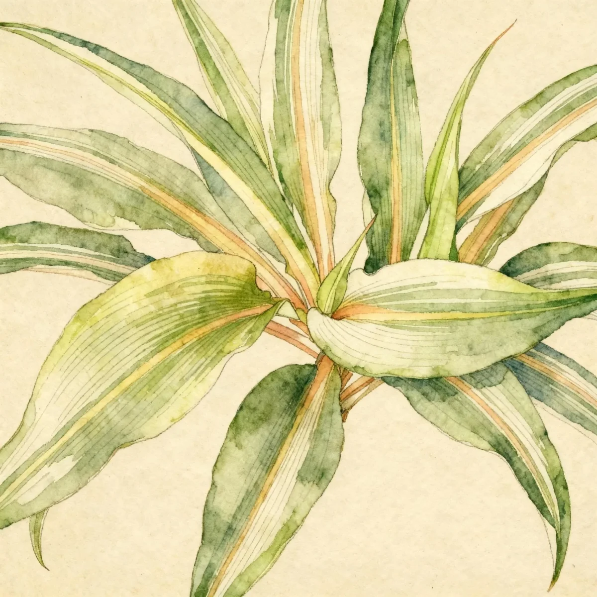 Spider plant (Chlorophytum 'Fire Flash')