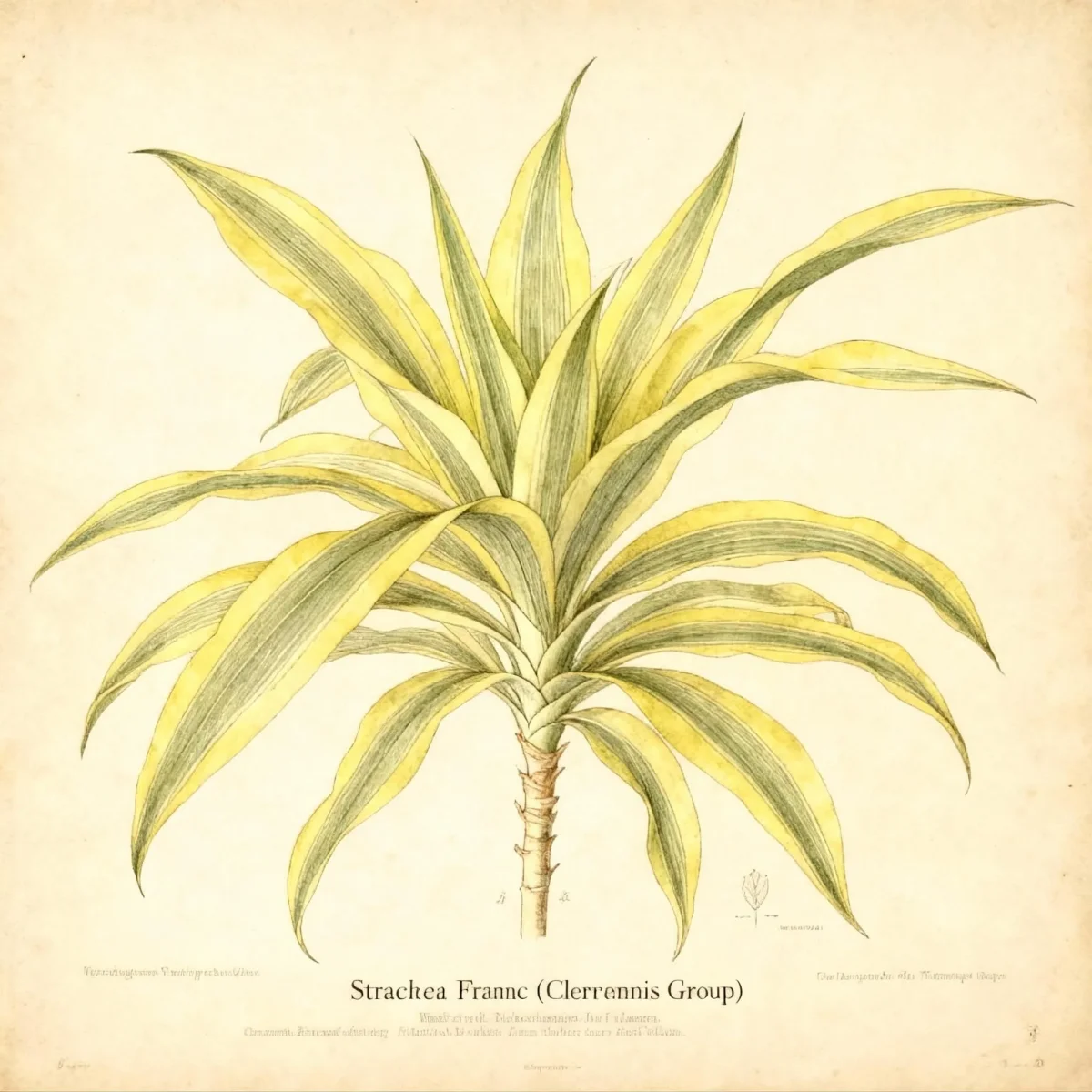 Striped dracaena (Dracaena fragrans (Deremensis Group) 'Lemon Lime')