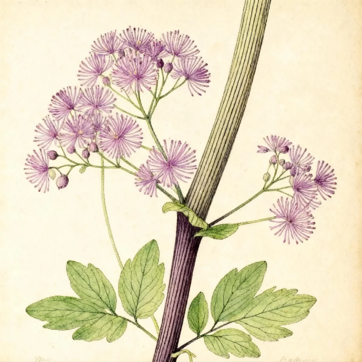 Meadow rue (Thalictrum 'Black Stockings')