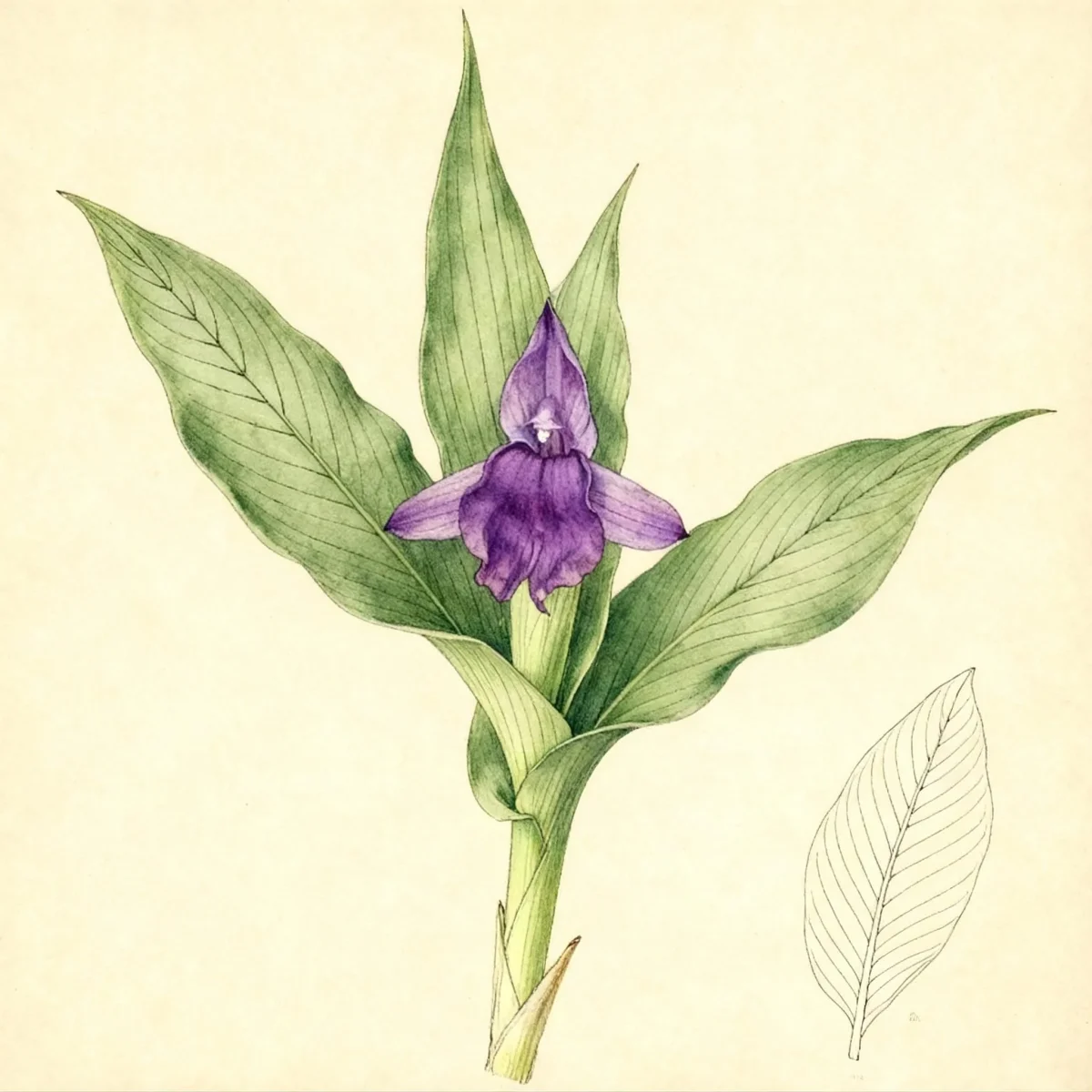 Eared roscoea (Roscoea auriculata)