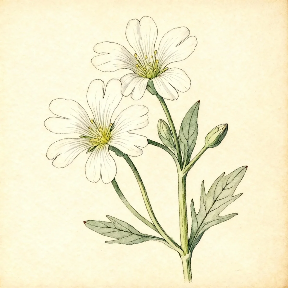 Snow-in-summer (Cerastium tomentosum 'Olympia')