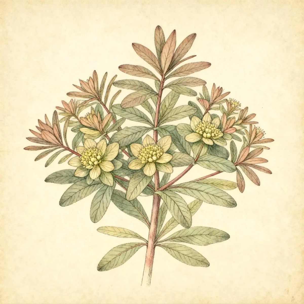 Cushion spurge (Euphorbia epithymoides 'Bonfire')