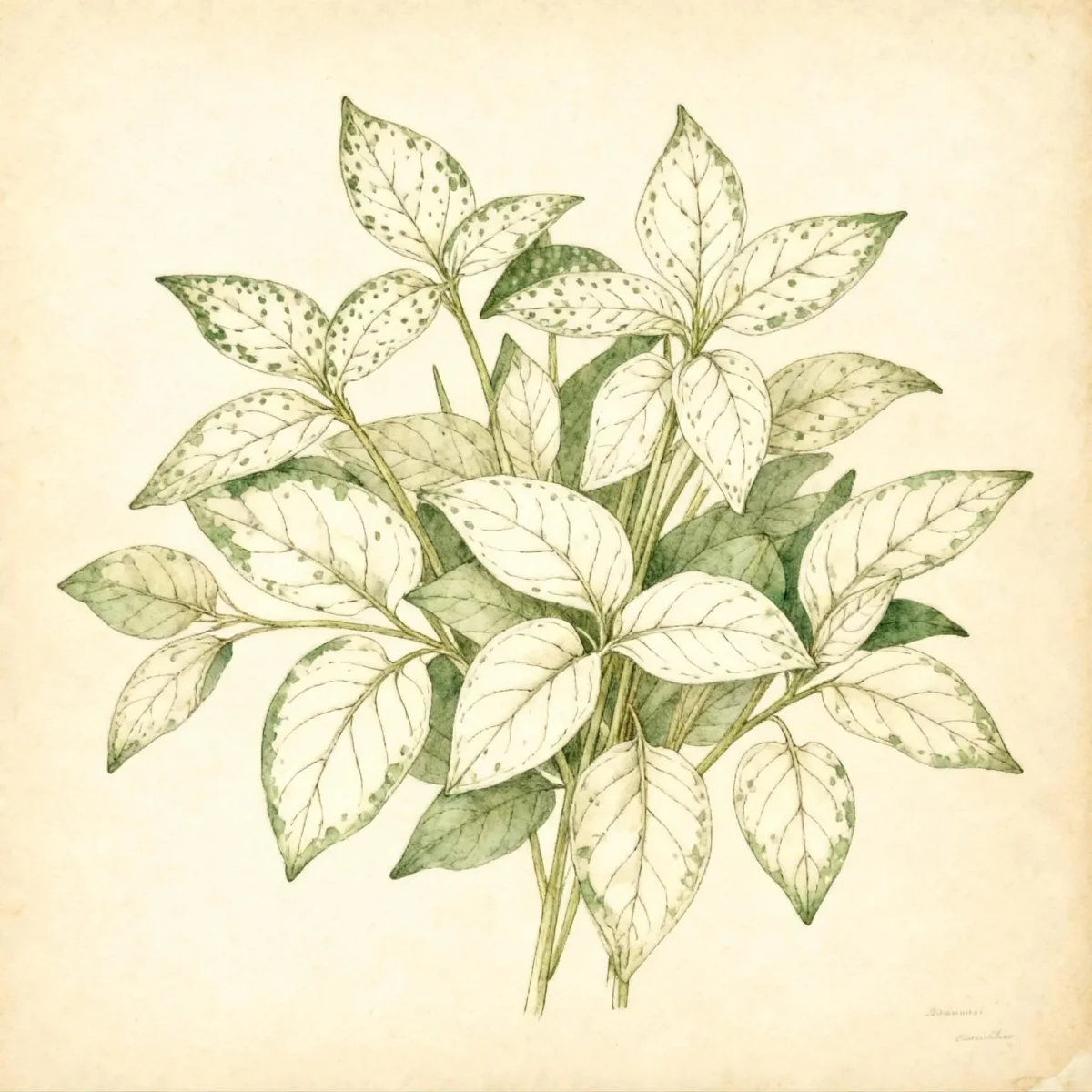 Polka dot plant (Hypoestes phyllostachya 'Confetti Compact White')